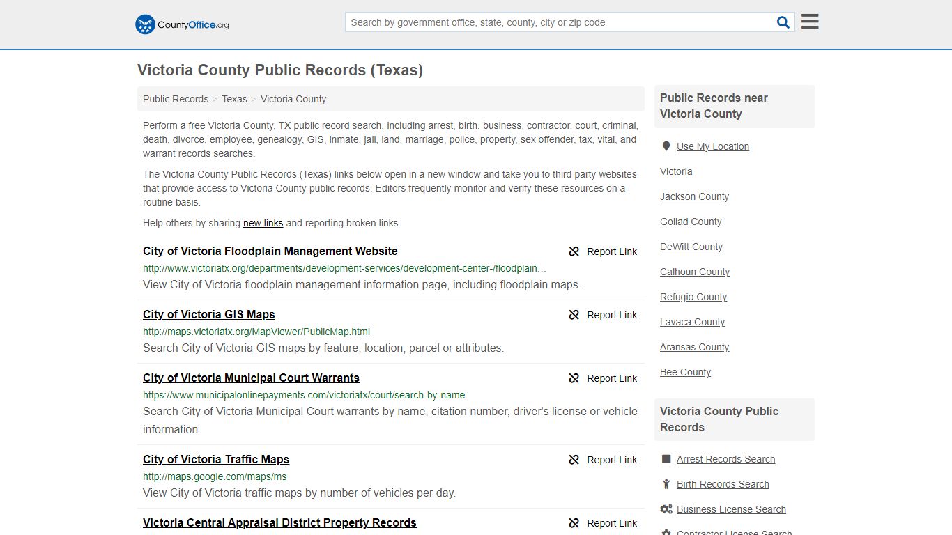 Public Records - Victoria County, TX (Business, Criminal ...